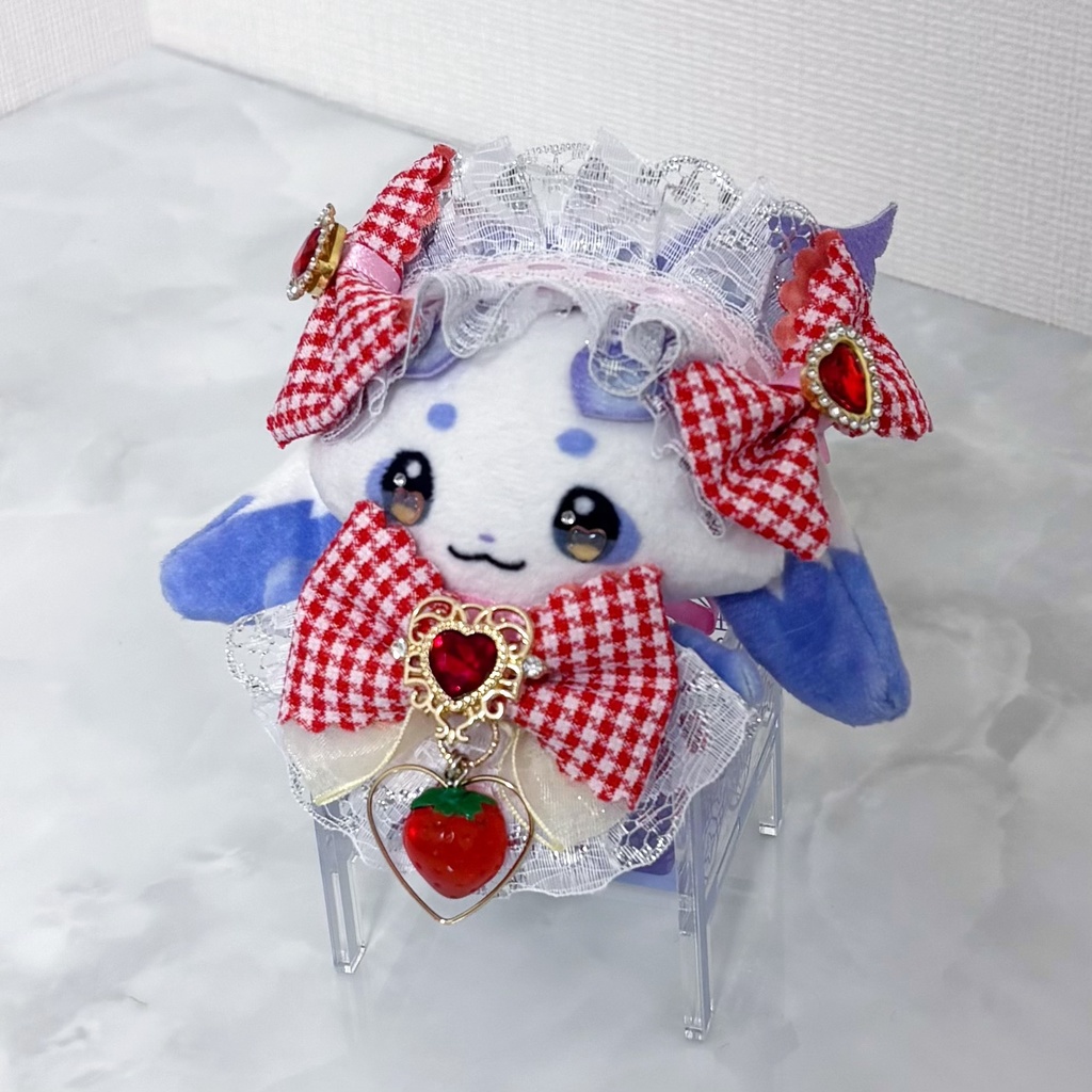 いちごモチーフ ヘッドドレス、スタイ