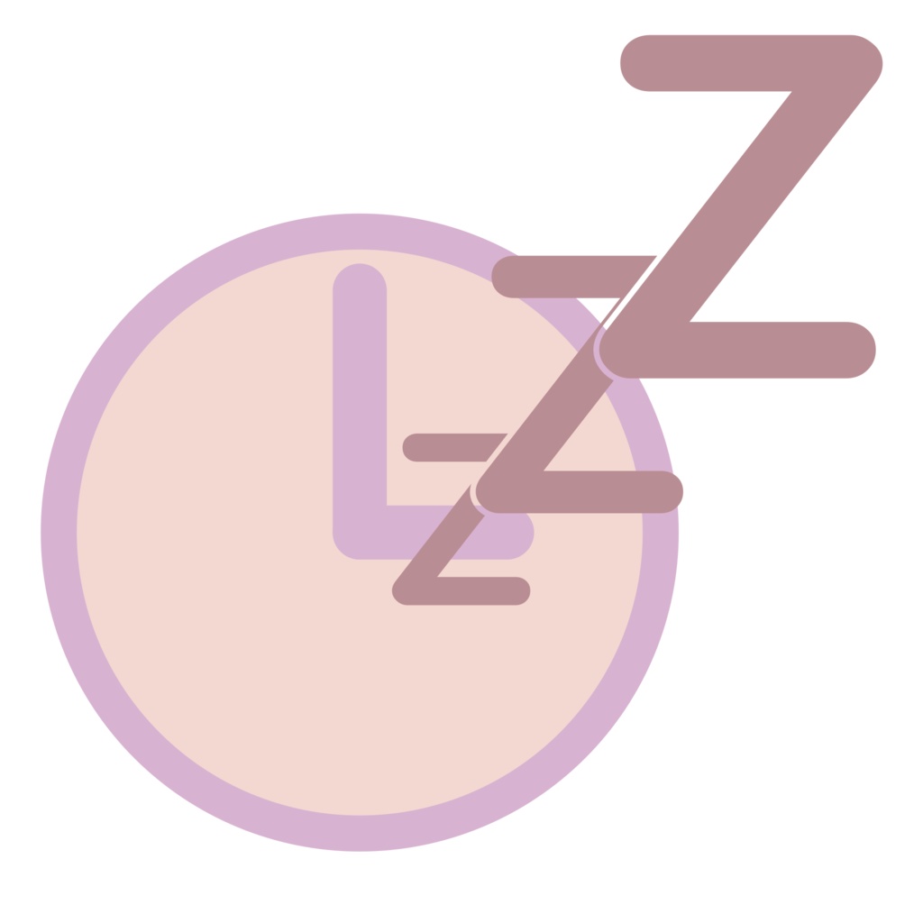 睡眠時間のアイコン【商用利用可】