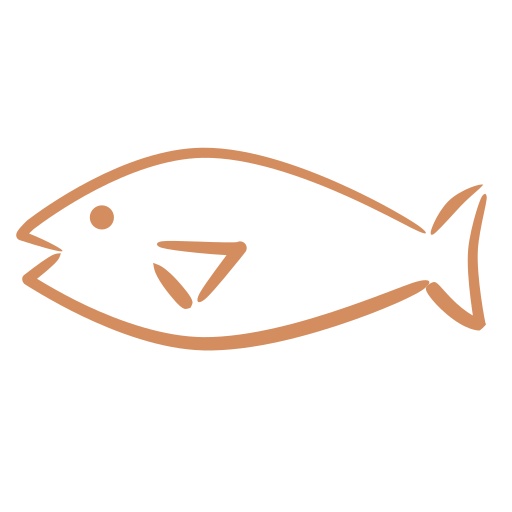 【商用利用可】料理・レシピサイト向け手書き風魚アイコン(PNG/512px)