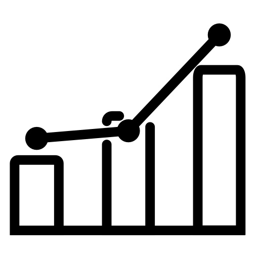 【商用利用可】会社・サービス紹介サイト向けグラフ・チャートのアイコン(PNG/512px)