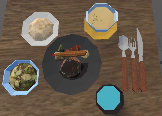 【3Dモデル】ハンバーグレストラン(Hamburg_steak)