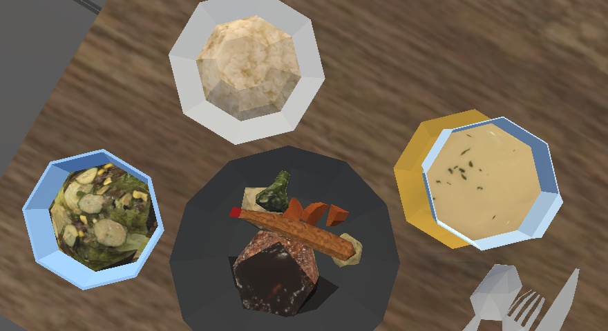 【3Dモデル】ハンバーグレストラン(Hamburg_steak)