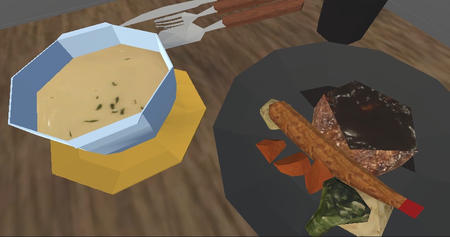【3Dモデル】ハンバーグレストラン(Hamburg_steak)