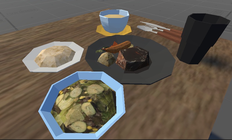 【3Dモデル】ハンバーグレストラン(Hamburg_steak)