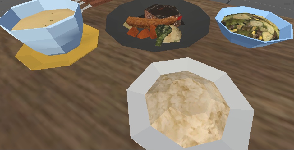 【3Dモデル】ハンバーグレストラン(Hamburg_steak)