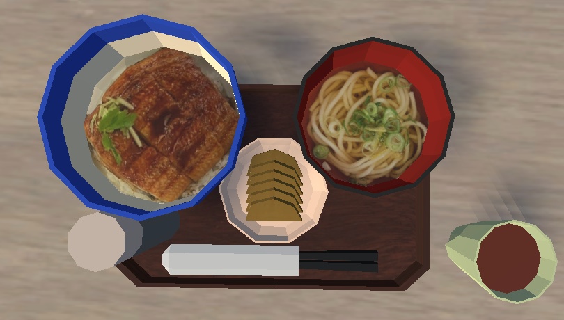 うな丼＆かけうどん(Unadon&Kake_udon)