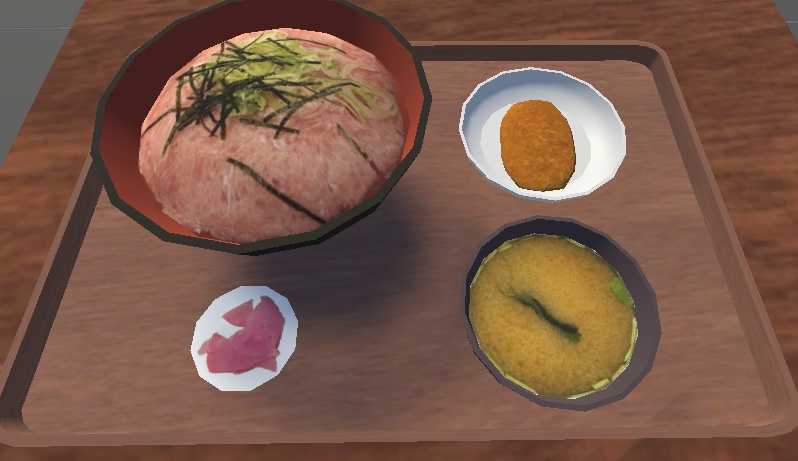 ネギトロ丼セット(Green_onion_toro_bowl)