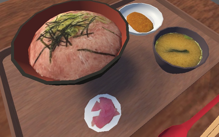 ネギトロ丼セット(Green_onion_toro_bowl)