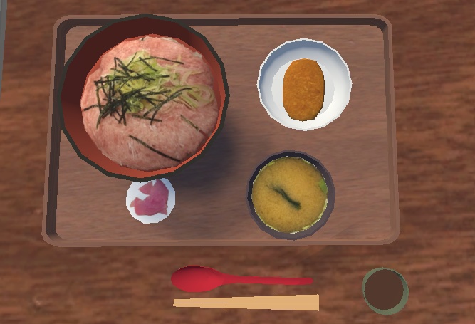 ネギトロ丼セット(Green_onion_toro_bowl)