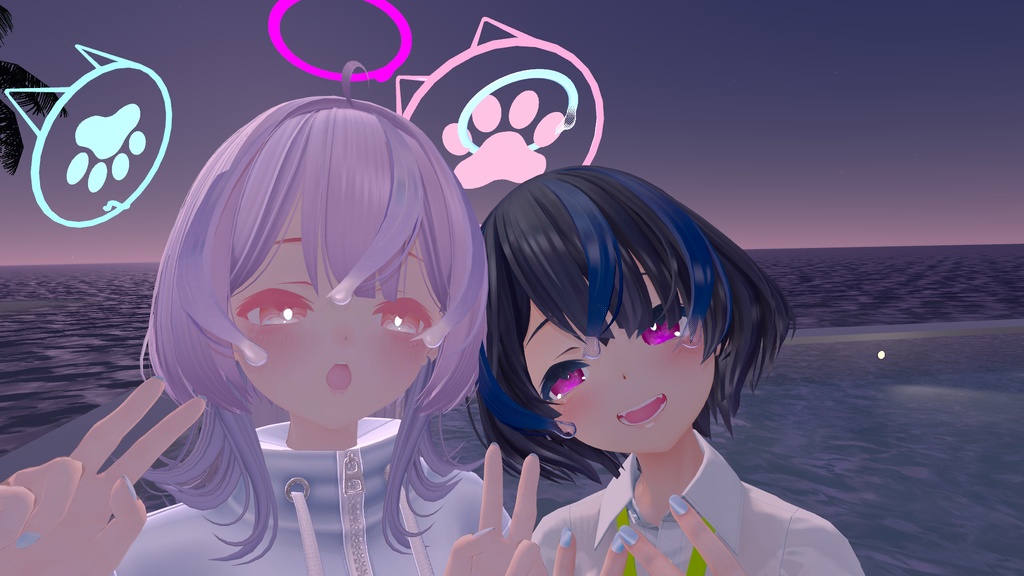 びしょぬれのしずくさんキラキラ水面アイ