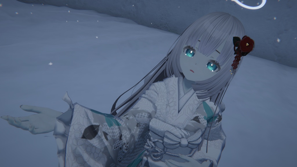 びしょぬれのしずくさんキラキラ水面アイ