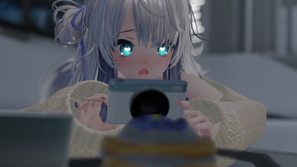 びしょぬれのしずくさんキラキラ水面アイ