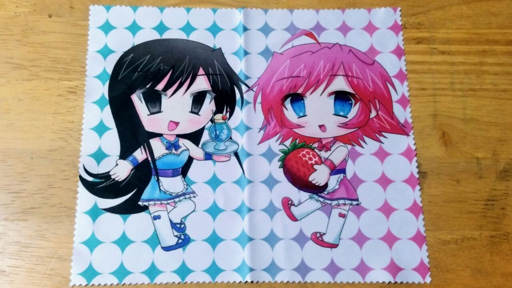 仁科あずみ&有村聖羅 メガネ拭き