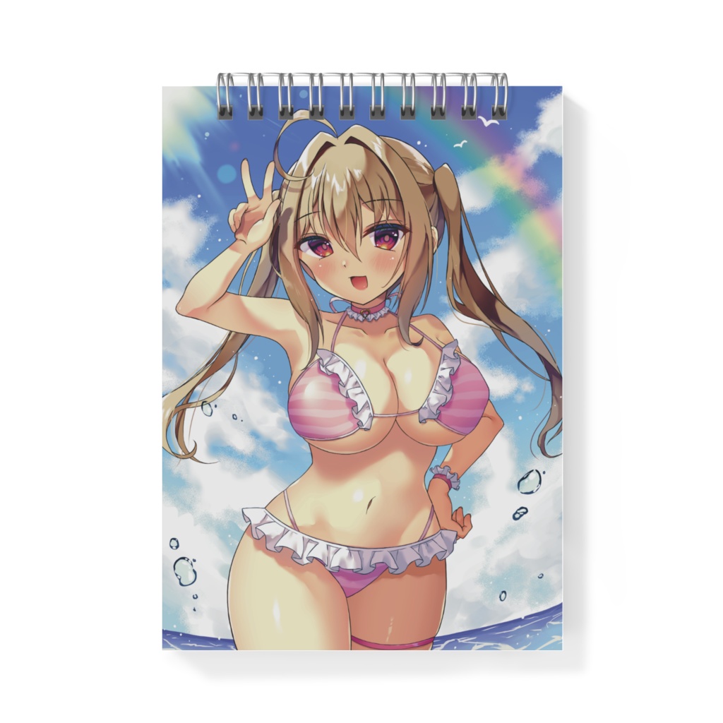 オリキャラ水着ツインテちゃんメモ帳