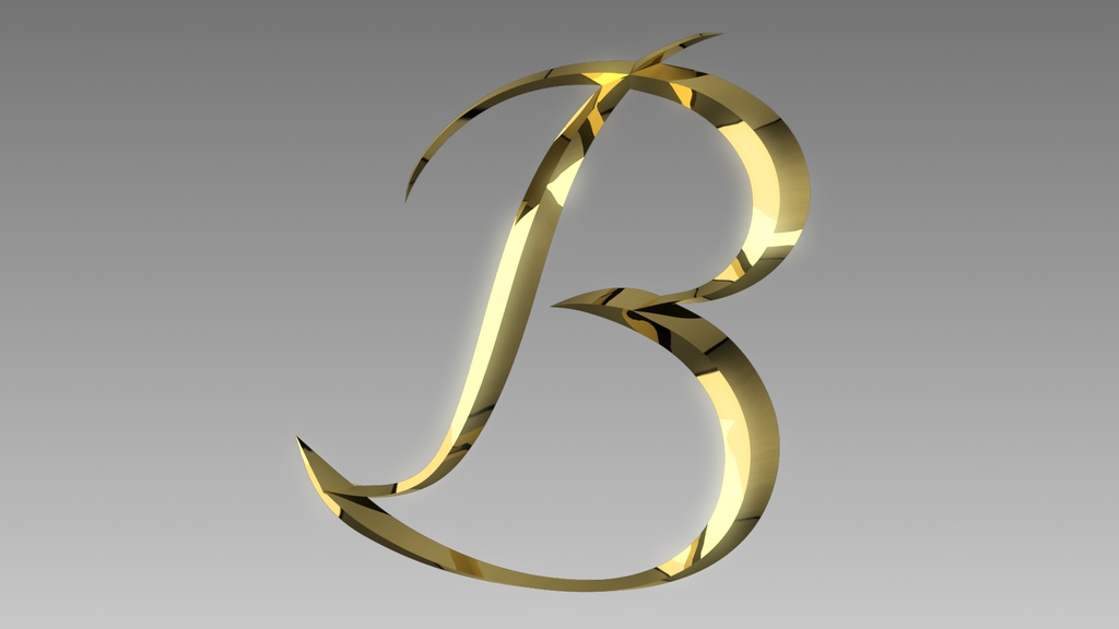 3Dフォントデータ 「B」