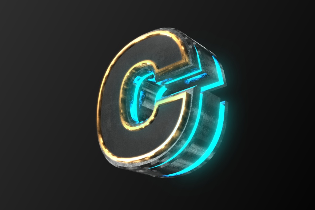 3Dフォントデータ　「C」Type02