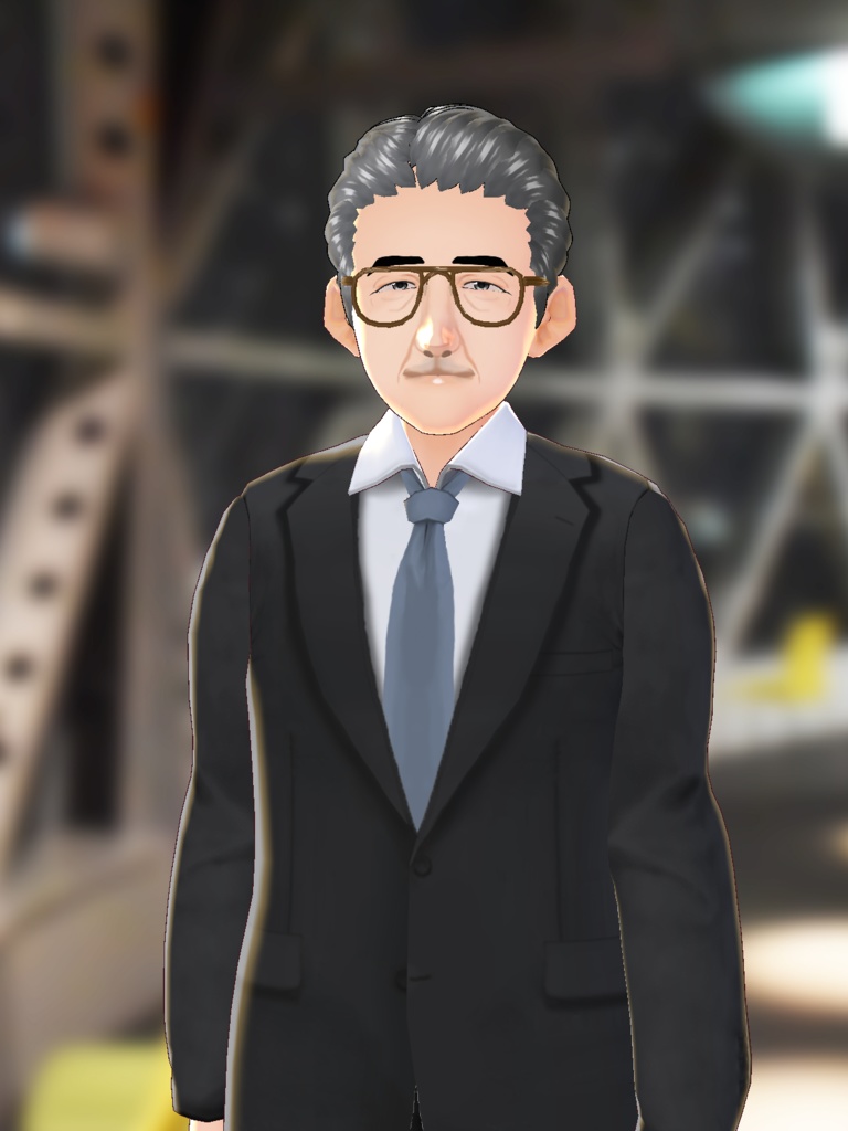 【編集可能!】おじいさん/スーツ (今市正治)