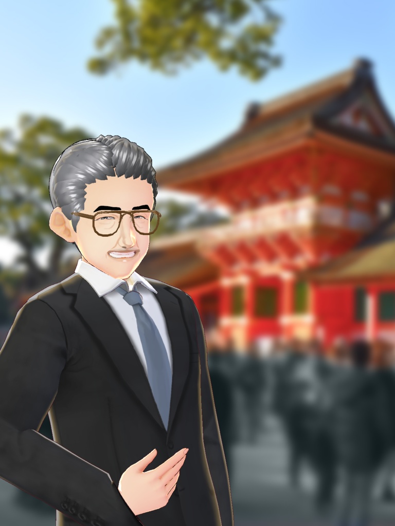 【編集可能!】おじいさん/スーツ (今市正治)