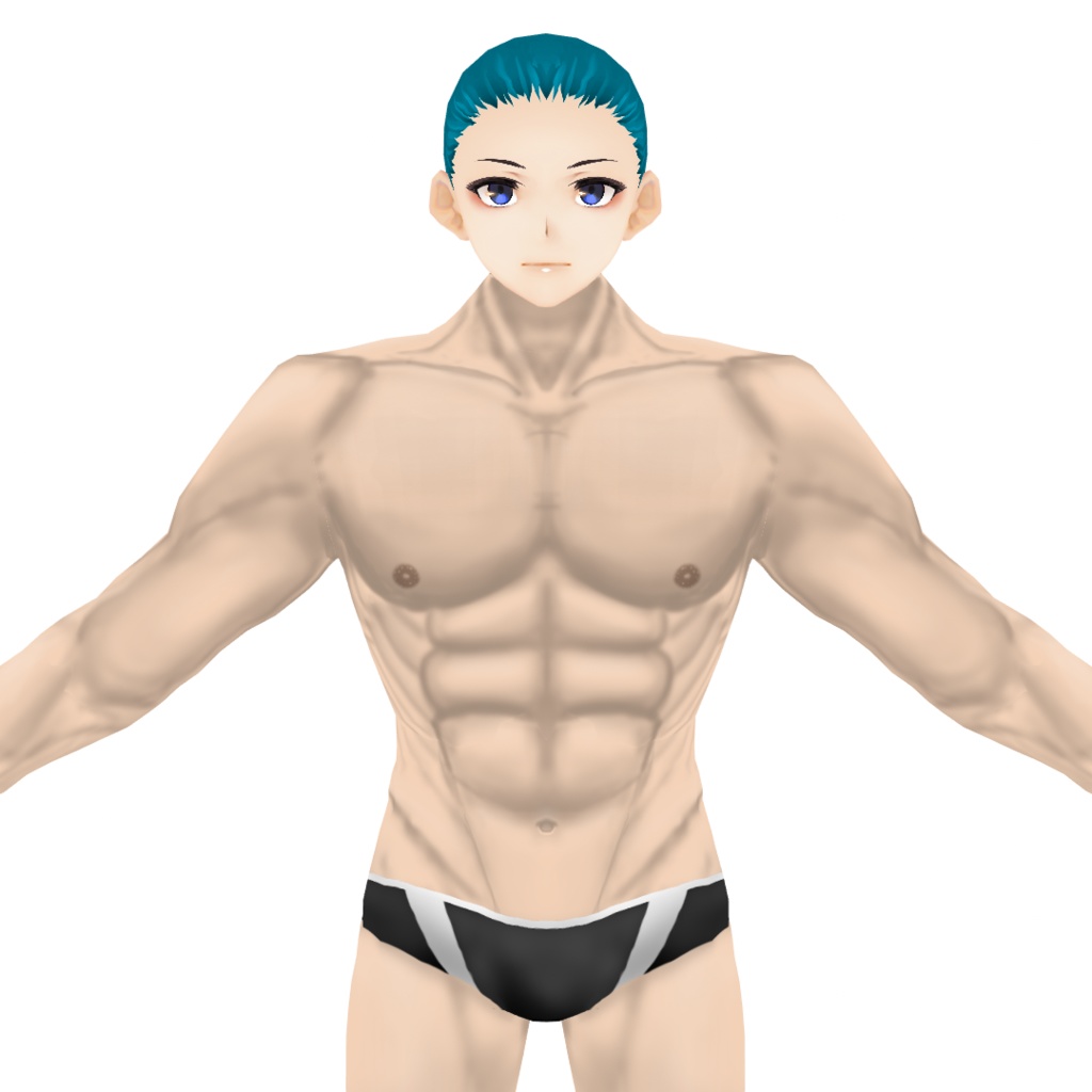 【編集可能!】VRoidでマッチョ!~筋肉モリモリ再現テクスチャー~