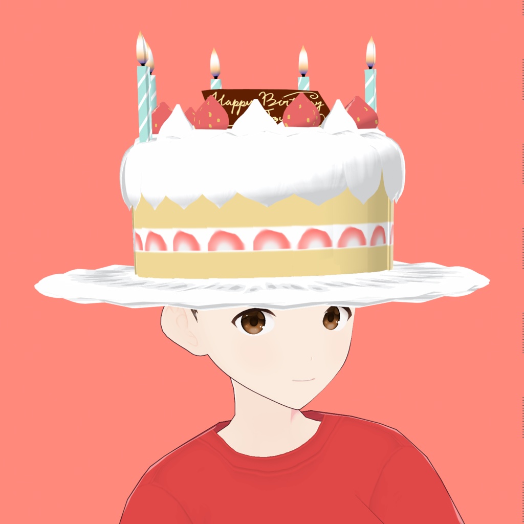 【VRoidヘアー】ホールケーキヘアー