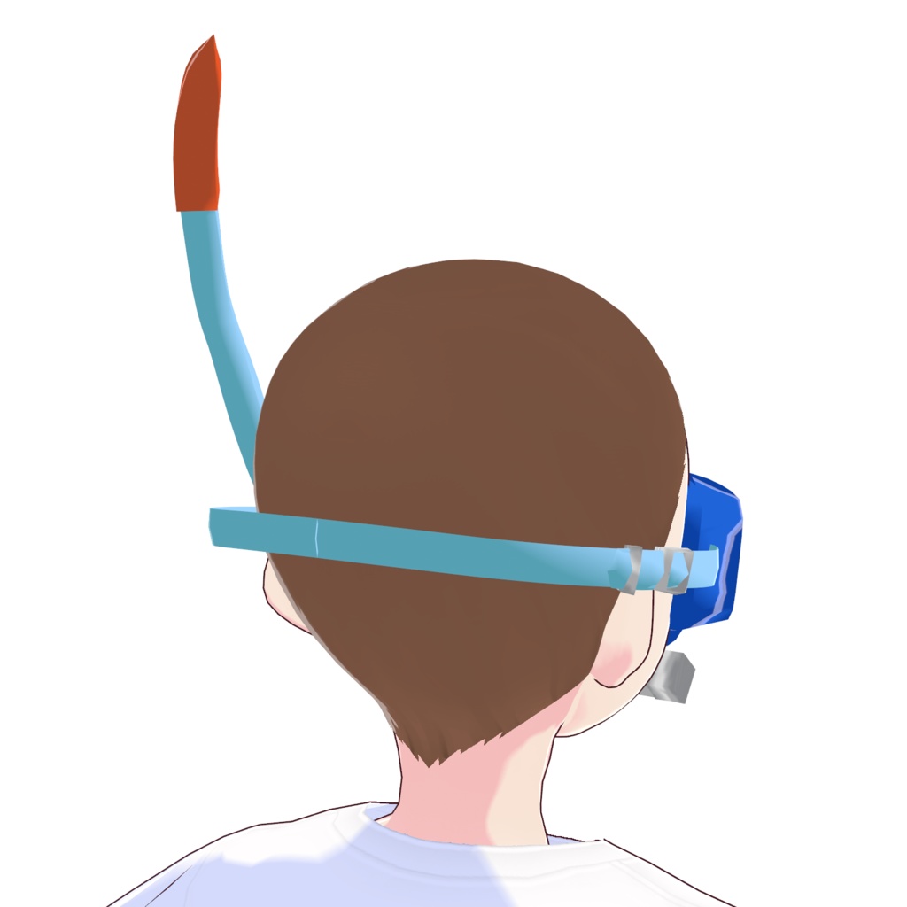 【VRoidヘアー】色変更可!シュノーケル