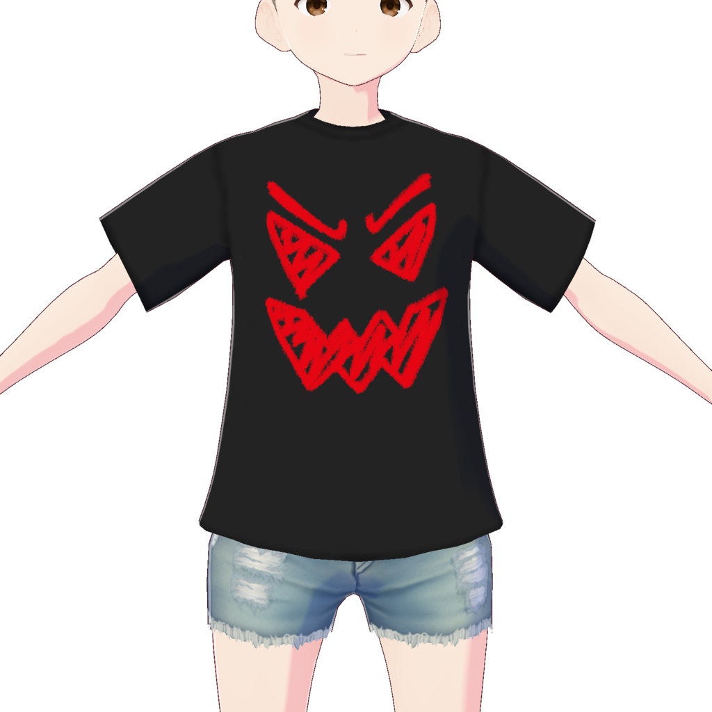【VRoid衣装】荒らしTシャツ
