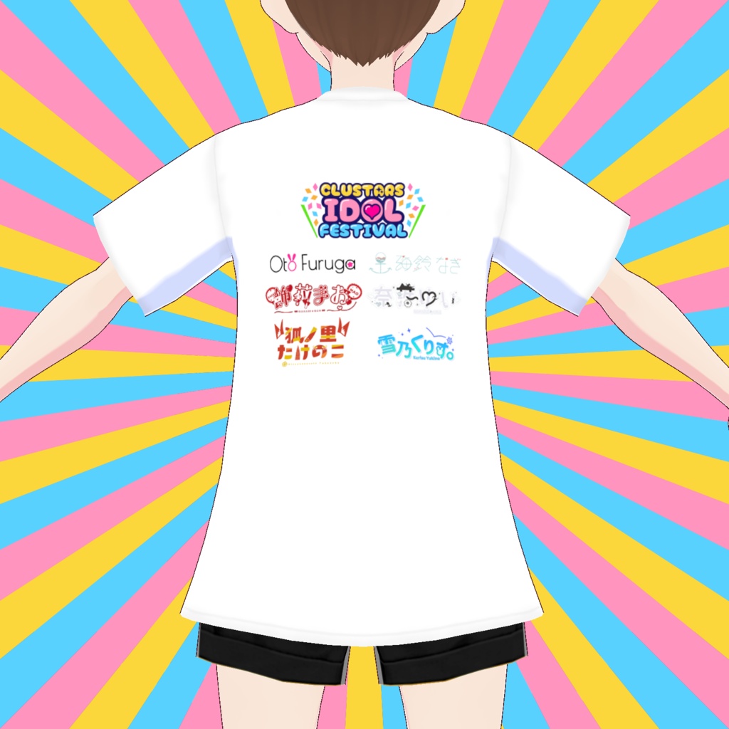 【VRoid衣装】CLUSTARS IDOL FESTIVAL 2025 公式Tシャツ