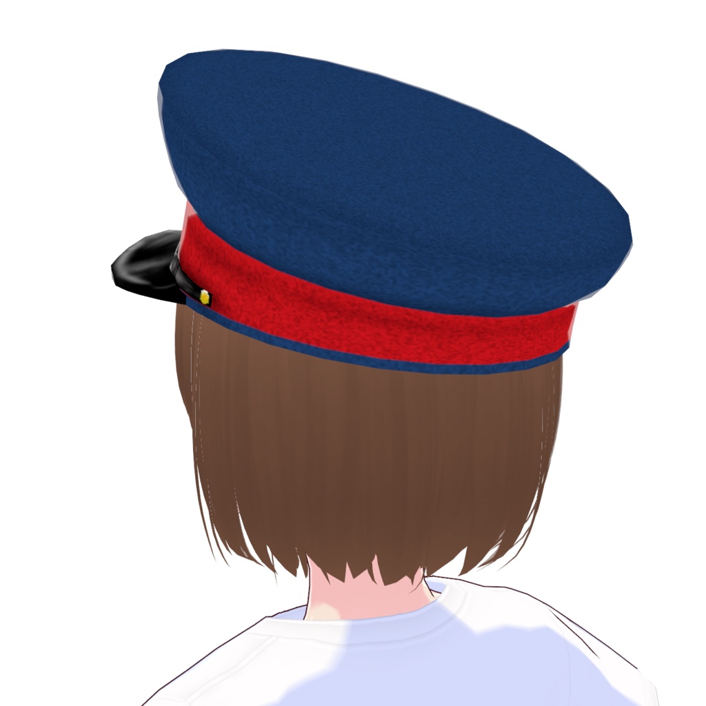 【VRoid アクセサリー】軍帽・制帽【色変え・変形可能】