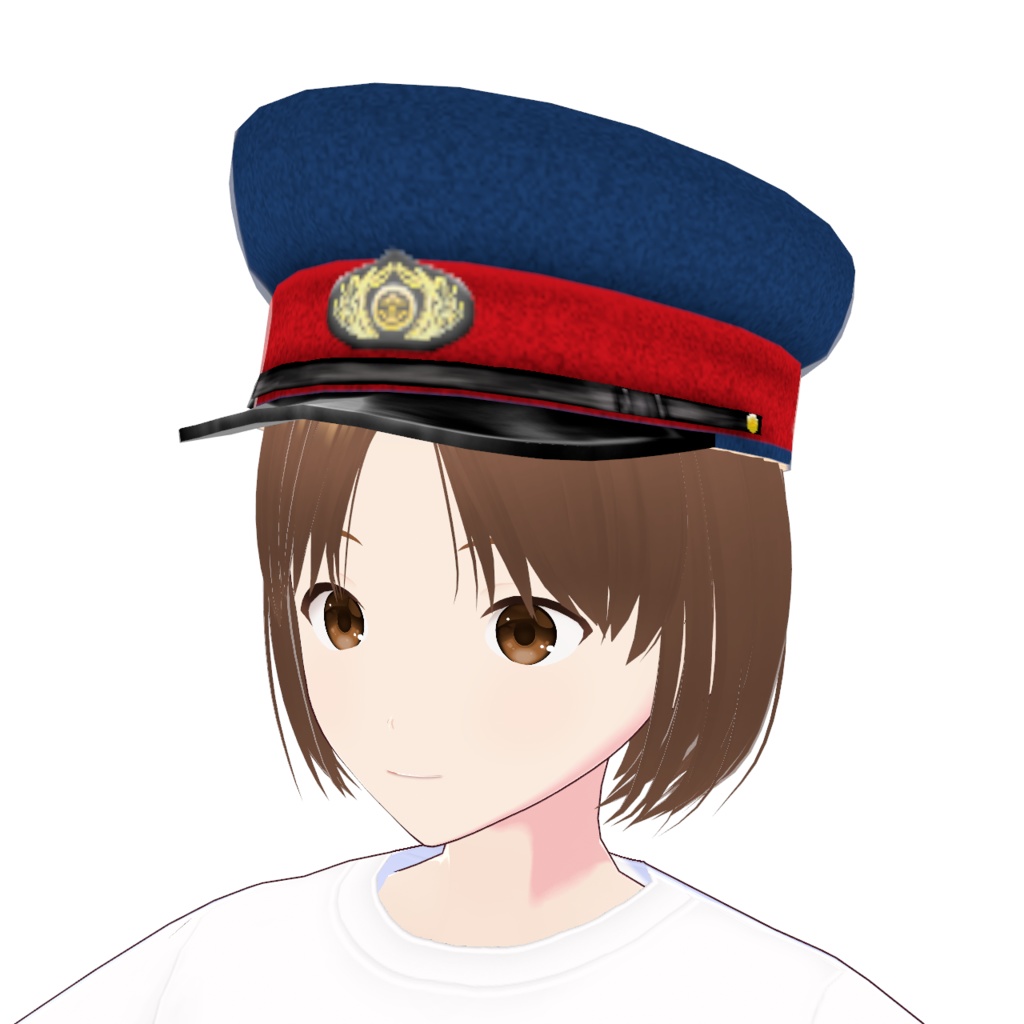 【VRoid アクセサリー】軍帽・制帽【色変え・変形可能】