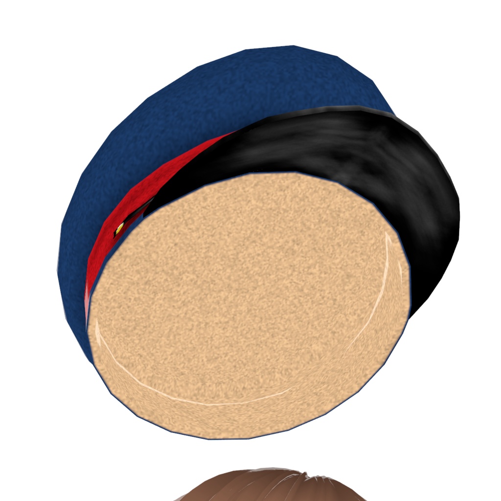 【VRoid アクセサリー】軍帽・制帽【色変え・変形可能】