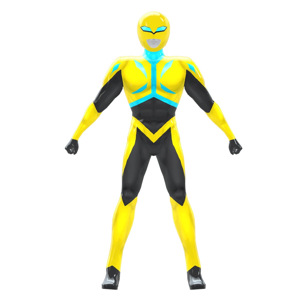 【改変OK!超人素体】加速創造アクセロイダー ACCEROIDER【VRM】