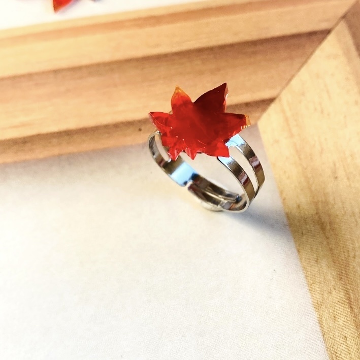 ✨ひらり1枚、紅葉添え🍁