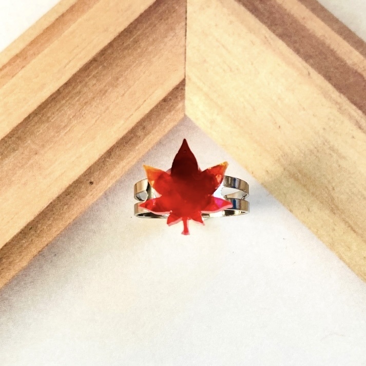 ✨ひらり1枚、紅葉添え🍁