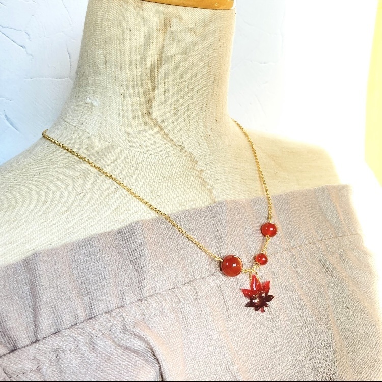 ✨秋纏うレッドアゲート🍁