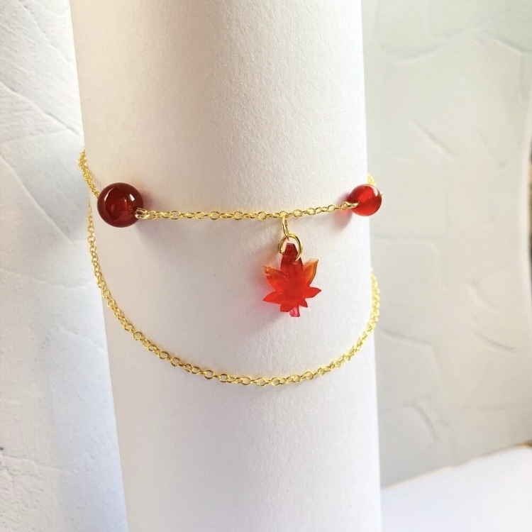 ✨紅葉舞うレッドアゲート🍁