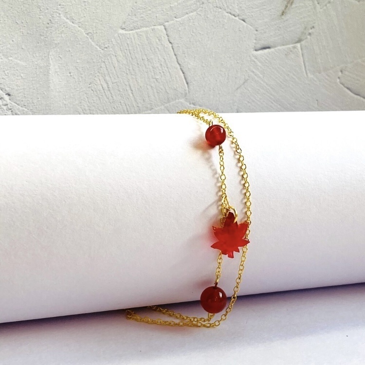 ✨紅葉舞うレッドアゲート🍁