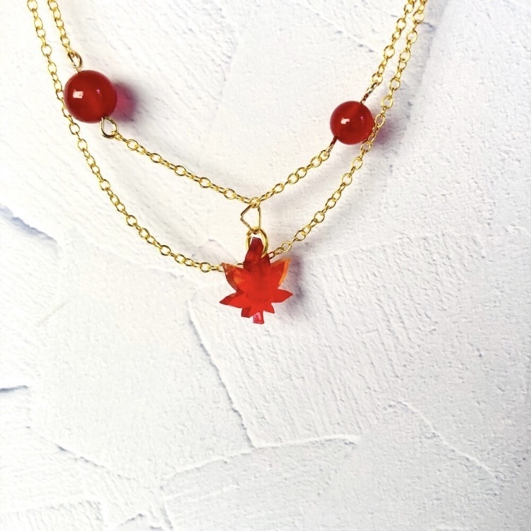 ✨紅葉舞うレッドアゲート🍁