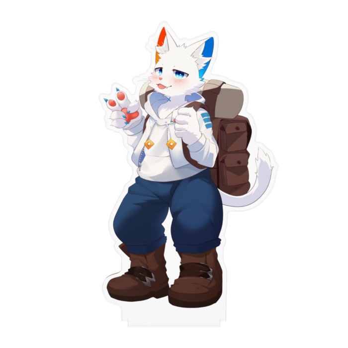 【旅猫シロ】猫獣人アクリルスタンド