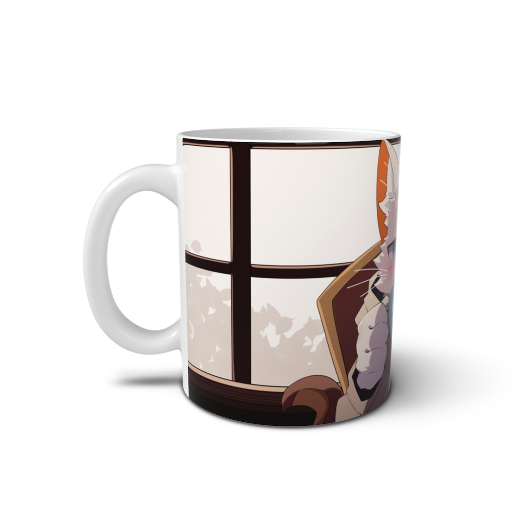 【旅猫シロ】コーヒーブレイクマグカップ