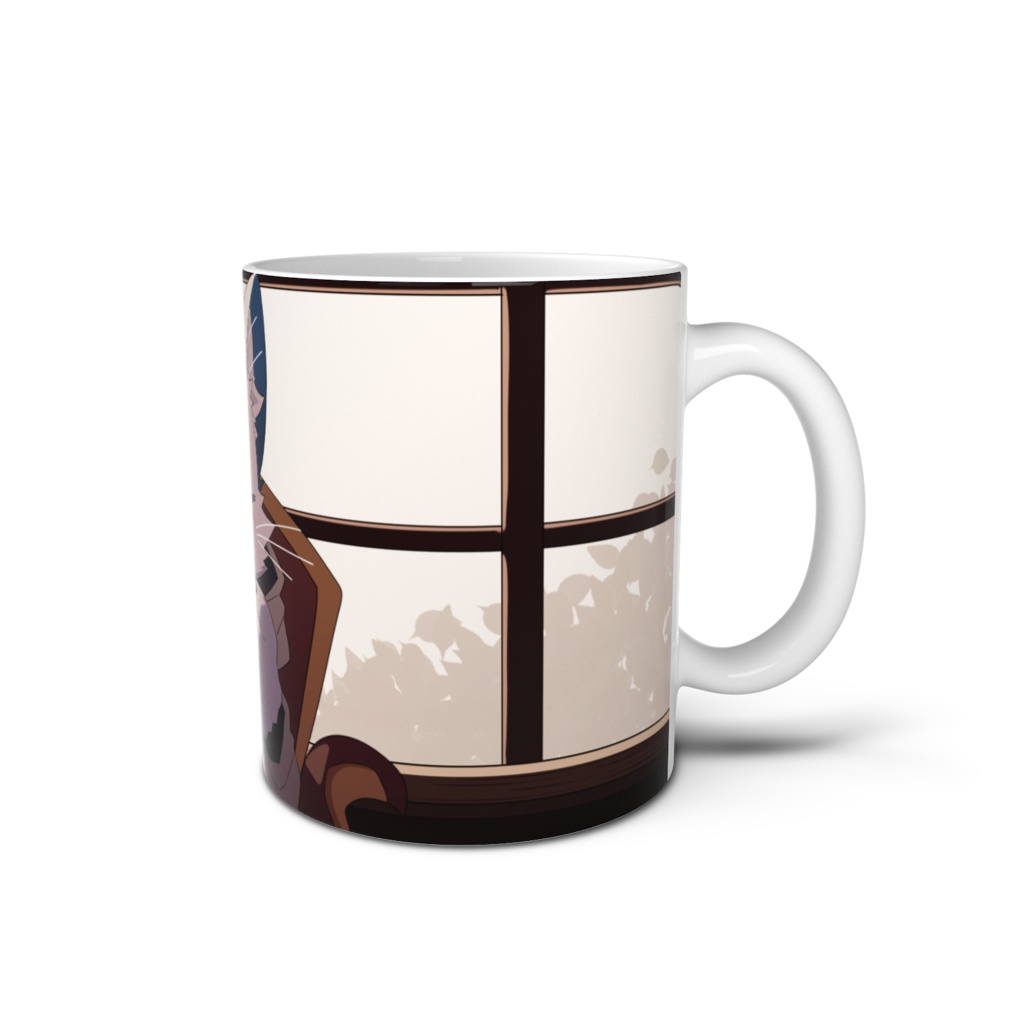 【旅猫シロ】コーヒーブレイクマグカップ