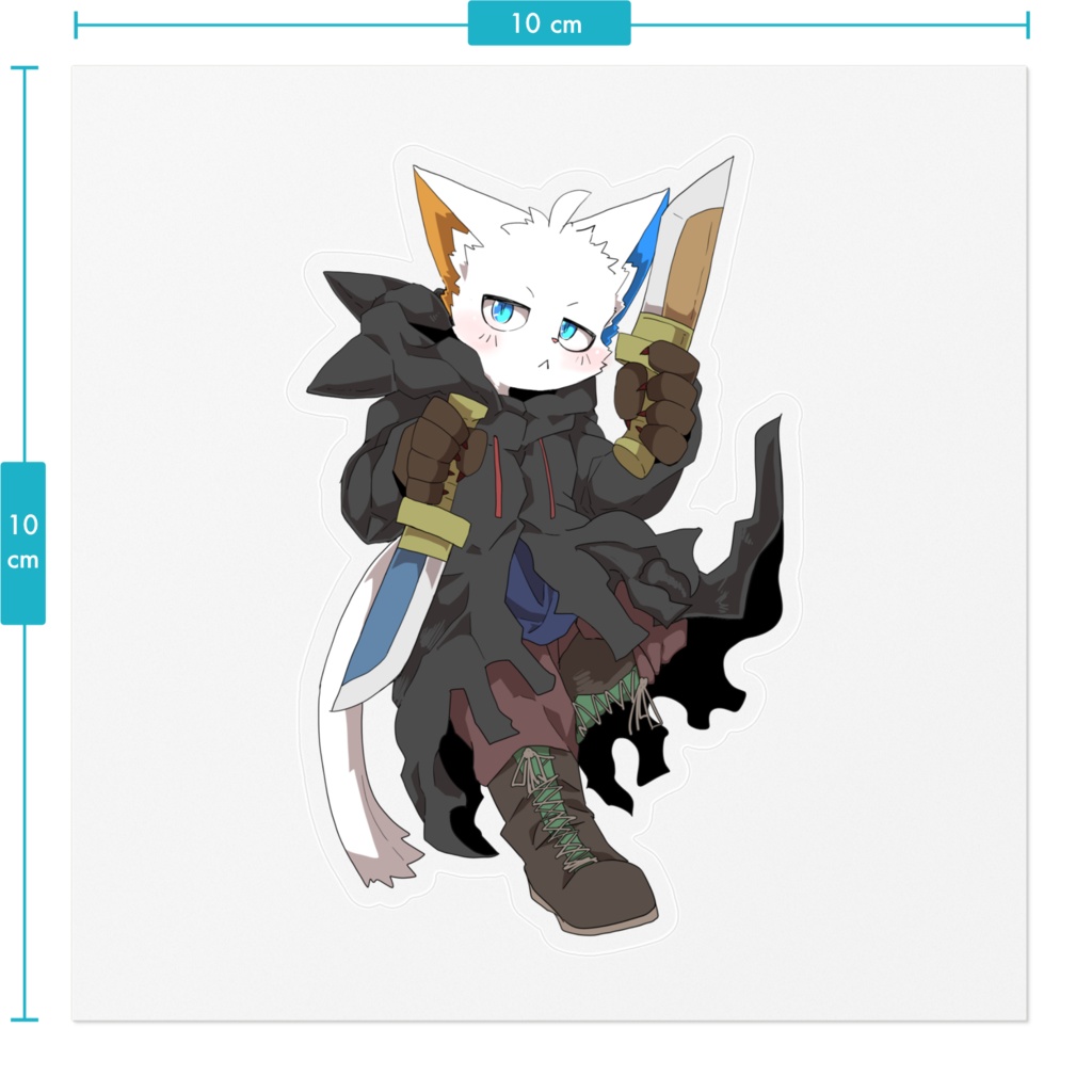 【旅猫シロ】放浪者ステッカー