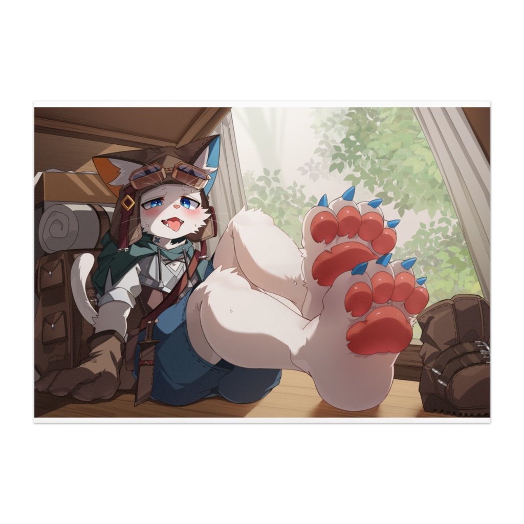 【旅猫シロ】休憩ポスター