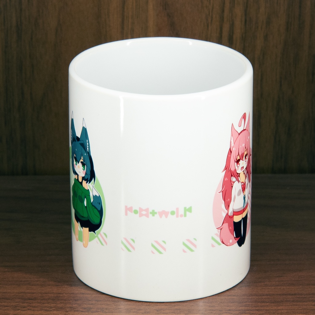 狼娘&狐娘 うちの子'sマグカップ 350ml 【送料込み】