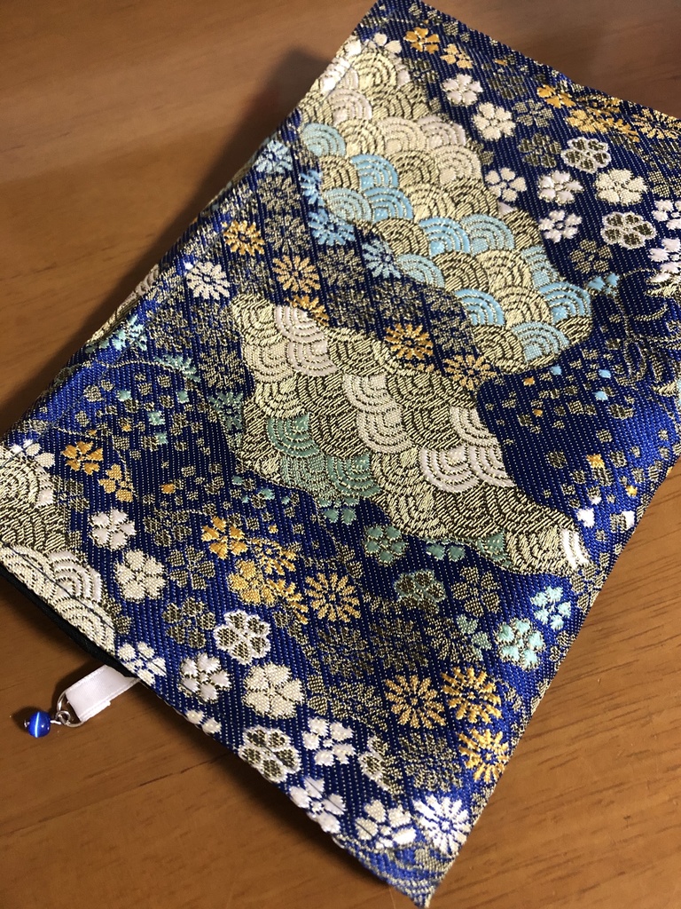 [受注品]三日月モチーフ　和風ブックカバー