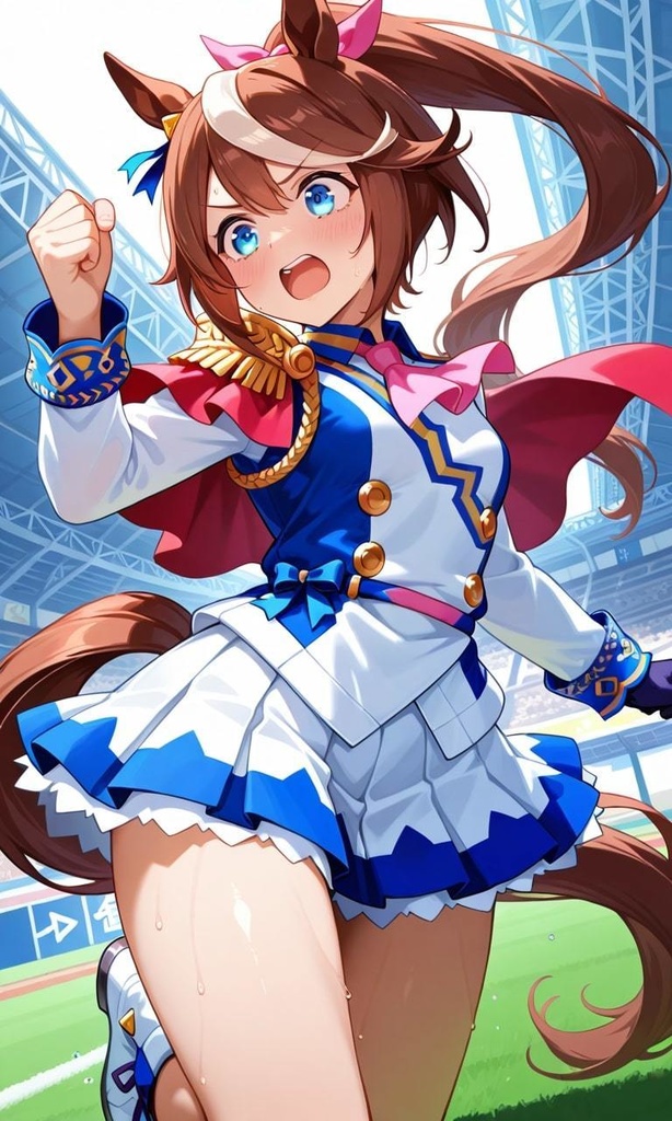 凛々しい顔のトウカイテイオー　ウマ娘