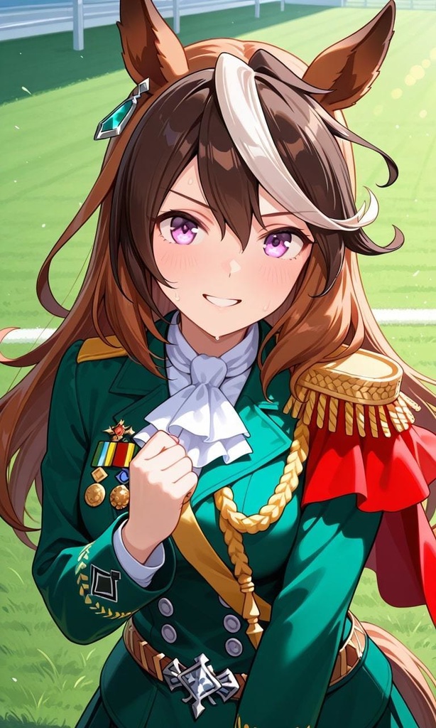 レース勝利の嬉しさでちょっと乙女な振舞いになるシンボリルドルフ　ウマ娘プリティーダービーマ娘