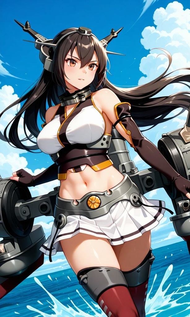 連合艦隊旗艦、長門の出撃　艦隊これくしょん　艦これ