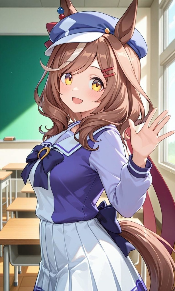 愛嬌を振りまき無自覚にクラスメイトを惑わせるマチカネタンホイザ　ウマ娘