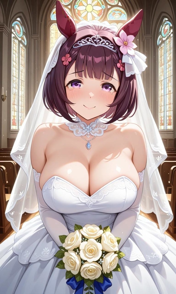 X年後、美しく成長したニシノフラワーと永遠の契りを交わす　ウマ娘プリティーダービー