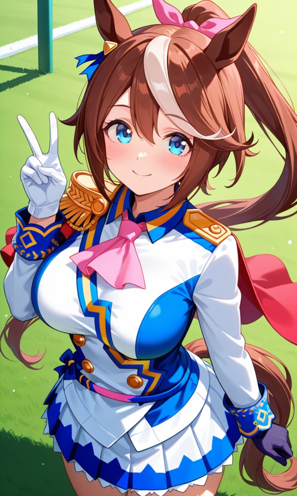 成長したトウカイテイオーに仕立て直した勝負服を着せてみた　ウマ娘プリティーダービー